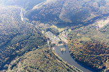 Vue aérienne de Camping de Fleckenstein à Lembach dans le département Bas Rhin, France