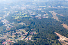 Vue aérienne de Bitche dans le département Moselle, France