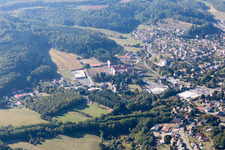 Bitche dans le département Moselle, France vu d'un drone