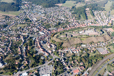 Vue aérienne de Bitche dans le département Moselle, France