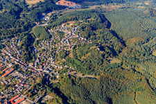 Vue aérienne de Landgrafenstr à Lemberg dans le département Rhénanie-Palatinat, Allemagne