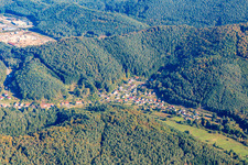 Vue aérienne de Quartier Salzwoog in Lemberg dans le département Rhénanie-Palatinat, Allemagne