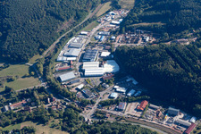 Vue aérienne de Zone industrielle de Reichenbach à Dahn dans le département Rhénanie-Palatinat, Allemagne