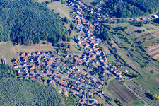 Vue aérienne de Erfweiler dans le département Rhénanie-Palatinat, Allemagne