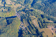 Vue aérienne de Oberschlettenbach dans le département Rhénanie-Palatinat, Allemagne