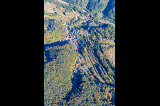 Vue aérienne de Oberschlettenbach dans le département Rhénanie-Palatinat, Allemagne
