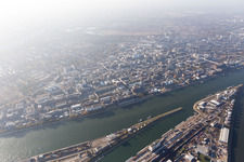 Vue d'oiseau de Quartier BASF in Ludwigshafen am Rhein dans le département Rhénanie-Palatinat, Allemagne