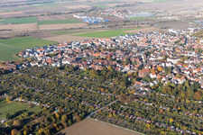 Quartier Sandhofen in Mannheim dans le département Bade-Wurtemberg, Allemagne d'en haut