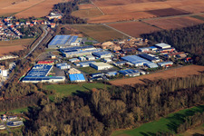 Vue aérienne de Zone industrielle O à Rohrbach dans le département Rhénanie-Palatinat, Allemagne
