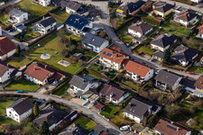 Vue aérienne de Quartier Aunham in Bad Birnbach dans le département Bavière, Allemagne