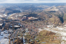 Photographie aérienne de Albersweiler dans le département Rhénanie-Palatinat, Allemagne