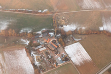 Quartier Schaidt in Wörth am Rhein dans le département Rhénanie-Palatinat, Allemagne depuis l'avion