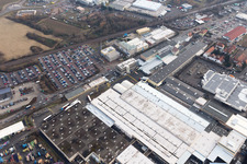 Vue aérienne de Locaux de l'usine de Tenneco Automotive Deutschland GmbH à Edenkoben dans le département Rhénanie-Palatinat, Allemagne