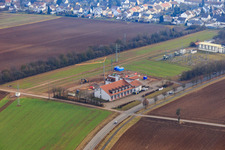 Vue aérienne de Chantier de construction des pompiers à Kandel dans le département Rhénanie-Palatinat, Allemagne