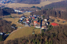 Vue aérienne de Steigerts dans le département Hesse, Allemagne