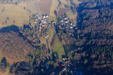 Vue aérienne de Modautal, Webern à Webern dans le département Hesse, Allemagne
