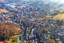 Vue aérienne de Quartier Eberbach in Reichelsheim dans le département Hesse, Allemagne