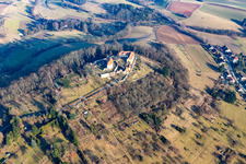 Vue aérienne de Reichelsheim dans le département Hesse, Allemagne
