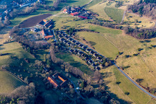 Vue oblique de Surface de la maison de vacances Unter-Ostern à Formbach à le quartier Unter-Ostern in Reichelsheim dans le département Hesse, Allemagne