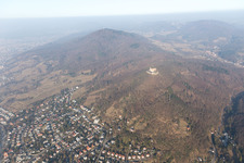 Vue aérienne de Quartier Auerbach in Bensheim dans le département Hesse, Allemagne