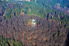 Vue aérienne de Lindenfels dans le département Hesse, Allemagne