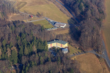Vue oblique de Terrain hospitalier de la Clinique Eleonoren à Lindenfels dans le département Hesse, Allemagne