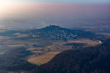 Vue aérienne de Du sud-est à le quartier Hering in Otzberg dans le département Hesse, Allemagne