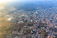 Vue aérienne de Eberstadt dans le département Hesse, Allemagne