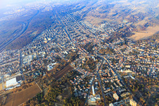 Vue oblique de Eberstadt dans le département Hesse, Allemagne