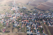 Oberlauterbach dans le département Bas Rhin, France hors des airs