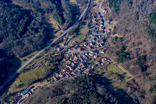 Vue aérienne de Quartier Münchweiler in Münchweiler am Klingbach dans le département Rhénanie-Palatinat, Allemagne