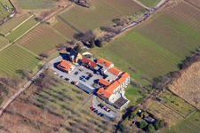 Vue aérienne de Hôtel bien-être Alte Rebschule à le quartier Rhodt in Rhodt unter Rietburg dans le département Rhénanie-Palatinat, Allemagne
