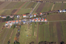 Vue aérienne de Village de la Klosterstrasse à Edenkoben dans le département Rhénanie-Palatinat, Allemagne