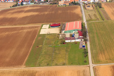 Centre équestre Fohlenhof à Steinweiler dans le département Rhénanie-Palatinat, Allemagne hors des airs