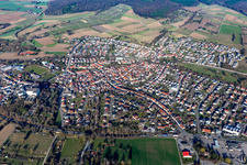 Photographie aérienne de Quartier Heidelsheim in Bruchsal dans le département Bade-Wurtemberg, Allemagne