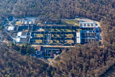 Vue aérienne de Zone d'entraînement et zone d'entraînement du stand de tir Philippsburg à Philippsburg dans le département Bade-Wurtemberg, Allemagne