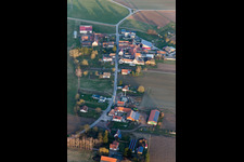Quartier Deutschhof in Kapellen-Drusweiler dans le département Rhénanie-Palatinat, Allemagne depuis l'avion