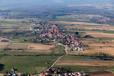 Eschbach dans le département Bas Rhin, France d'en haut