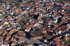 Schwindratzheim dans le département Bas Rhin, France vue du ciel