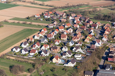 Image drone de Schwindratzheim dans le département Bas Rhin, France