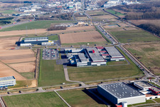 Vue aérienne de Locaux de l'usine SEW-USOCOME à Brumath à Bernolsheim à Mommenheim dans le département Bas Rhin, France