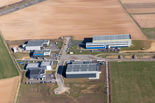 Mommenheim dans le département Bas Rhin, France hors des airs