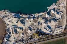 Gambsheim dans le département Bas Rhin, France d'en haut