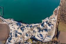 Gambsheim dans le département Bas Rhin, France hors des airs