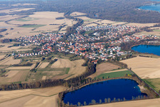 Gambsheim dans le département Bas Rhin, France d'un drone