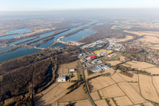 Quartier Freistett in Rheinau dans le département Bade-Wurtemberg, Allemagne d'un drone
