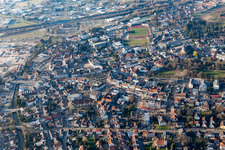 Vue aérienne de Achern dans le département Bade-Wurtemberg, Allemagne