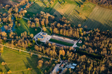 Photographie aérienne de Château préféré à Förch à le quartier Förch in Rastatt dans le département Bade-Wurtemberg, Allemagne