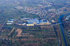 Photographie aérienne de Usine de panneaux de particules sur la Murg à Bischweier dans le département Bade-Wurtemberg, Allemagne