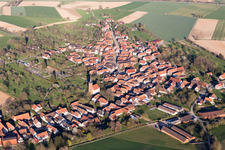 Photographie aérienne de Hunspach dans le département Bas Rhin, France